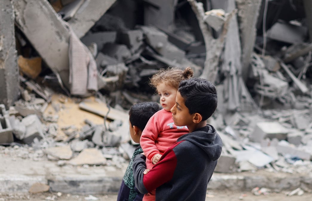 Consequences d'une frappe israelienne a rafah, dans le sud de la bande de gaza