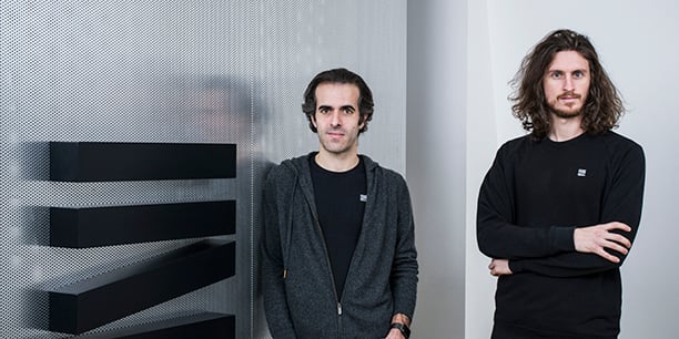 Ismaël Emelien et Paul Dupuy, fondateurs de Zoï, à Paris le 14 décembre.