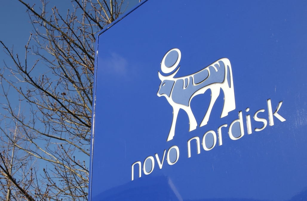 Le logo de novo nordisk au bureau de l'entreprise a bagsvaerd
