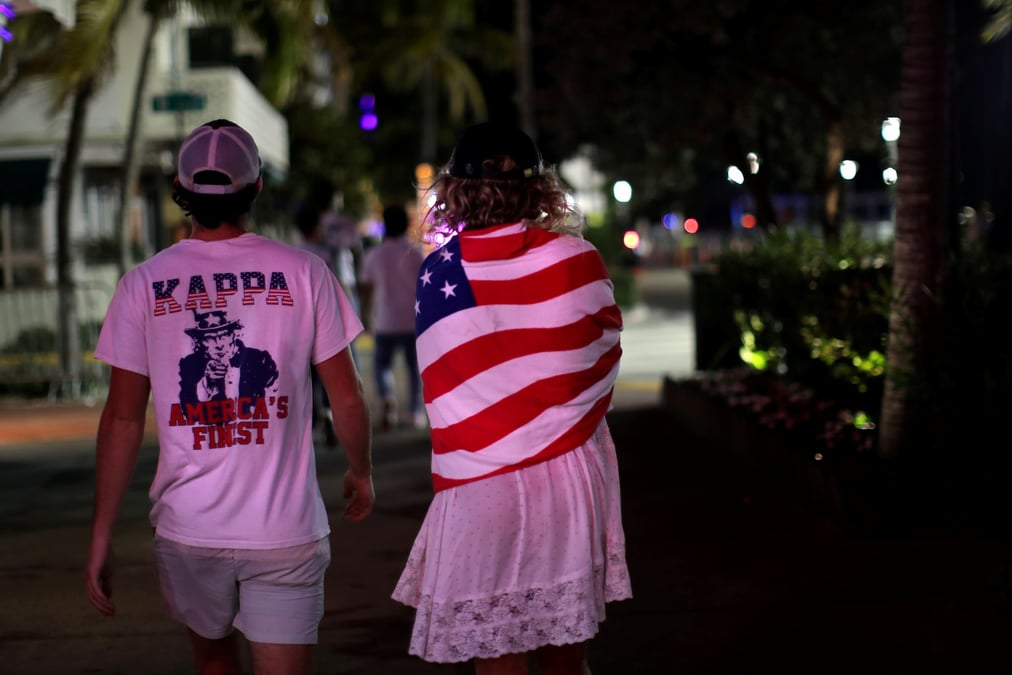 Des passants a miami