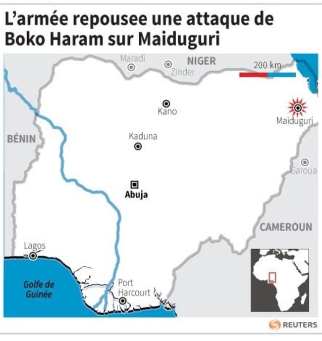 Au nigeria, l'armee repousse un raid de boko haram sur maiduguri