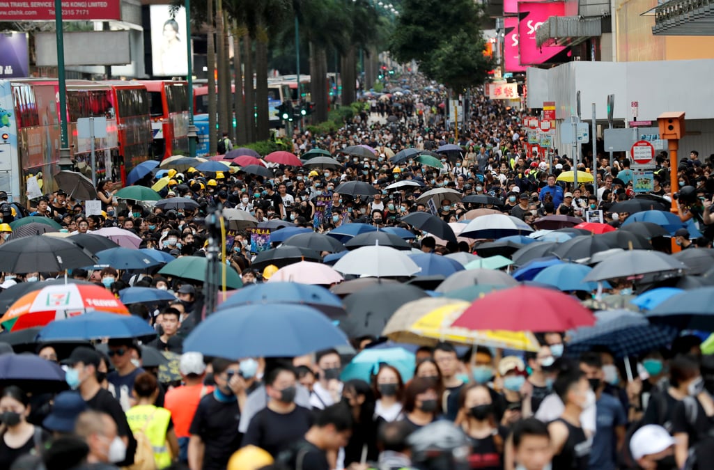 Nouvelle journee de mobilisation a hong kong