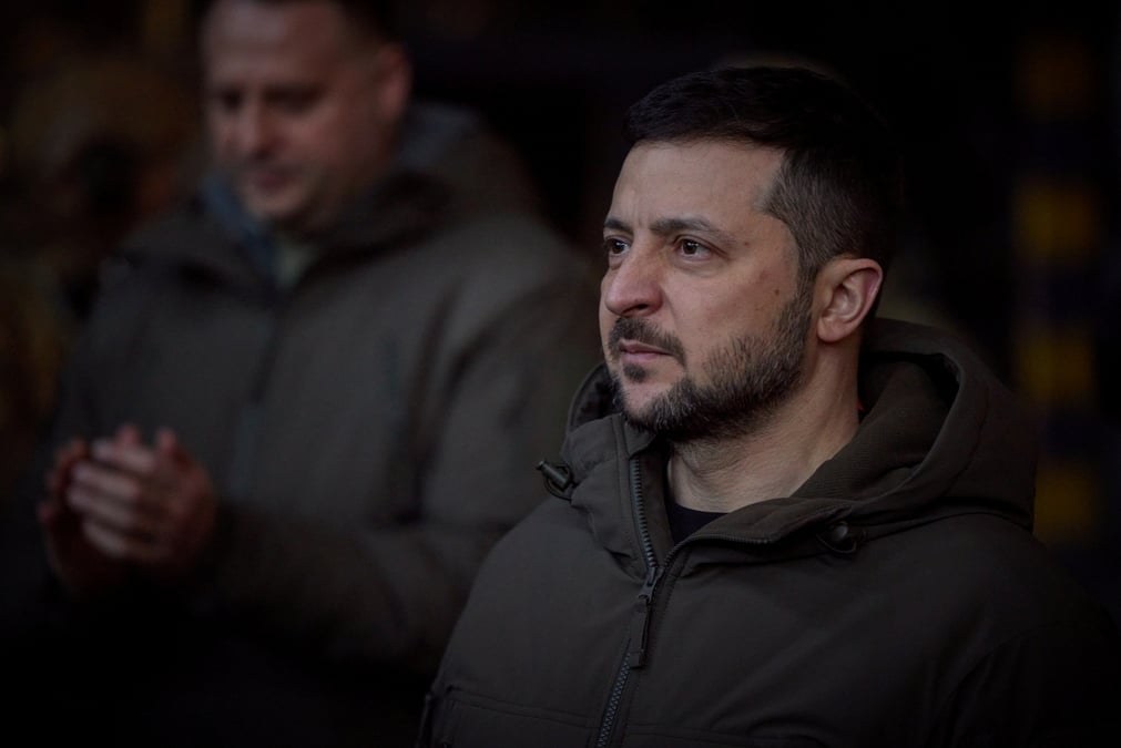 Zelensky en viste a bakhmout