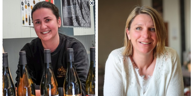 Corinne Le Meur, maître de chai dans la cave coopérative de Case-de-Pene, et Marie-Pierre Piquemal, la gérante du domaine qui porte son nom à Espira-de-l'Agly.