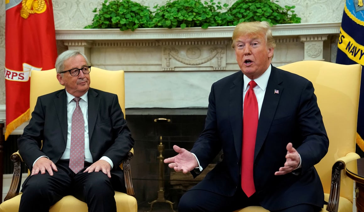 Trump dit esperer un accord commercial juste avec l'union