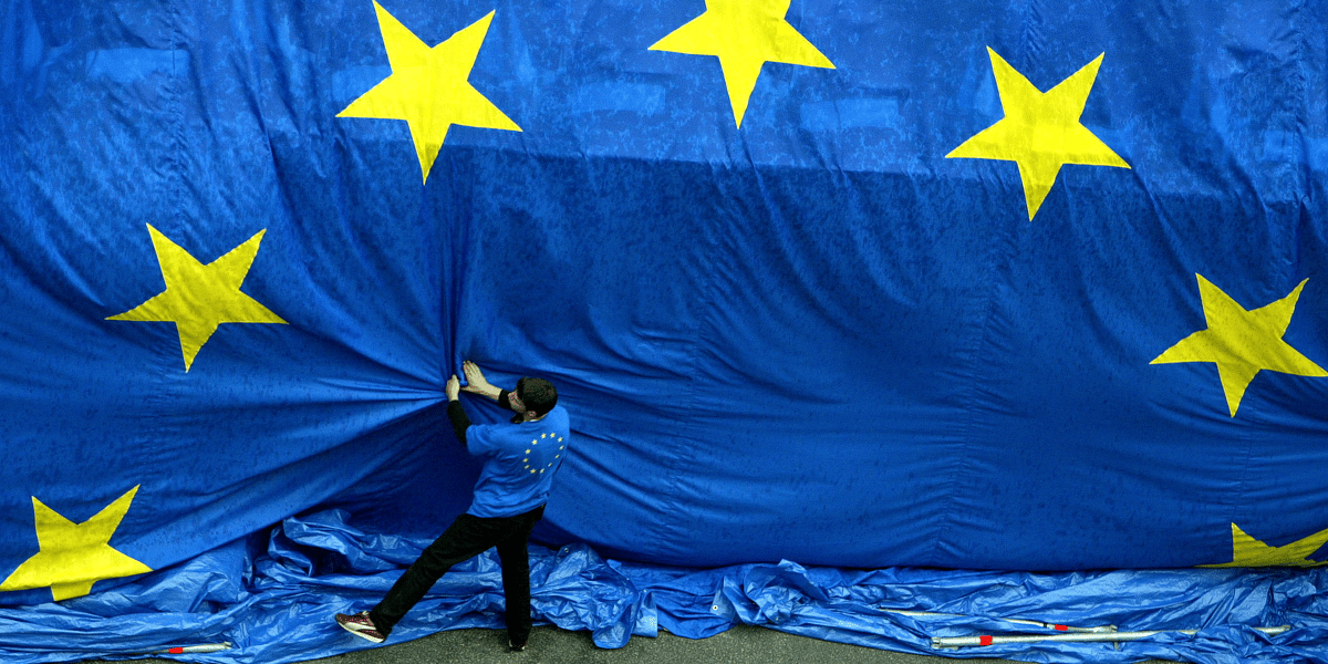 Europe, zone euro, Commission européenne, Bruxelles, drapeau, étoiles, flag,