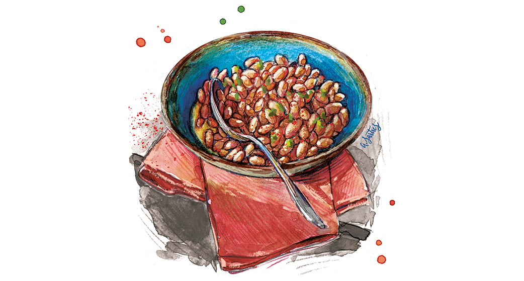 Découvrez la recette de la semaine : la salade de haricots tarbais.