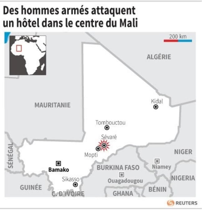 Des hommes armes attaquent un hotel dans le centre du mali