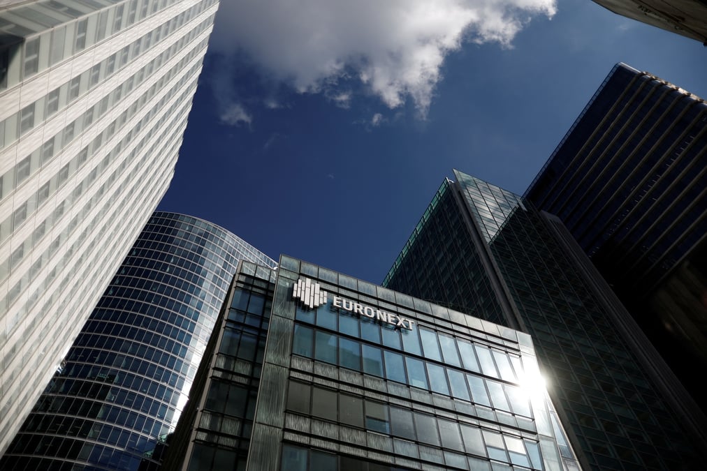 Photo de la bourse euronext a paris