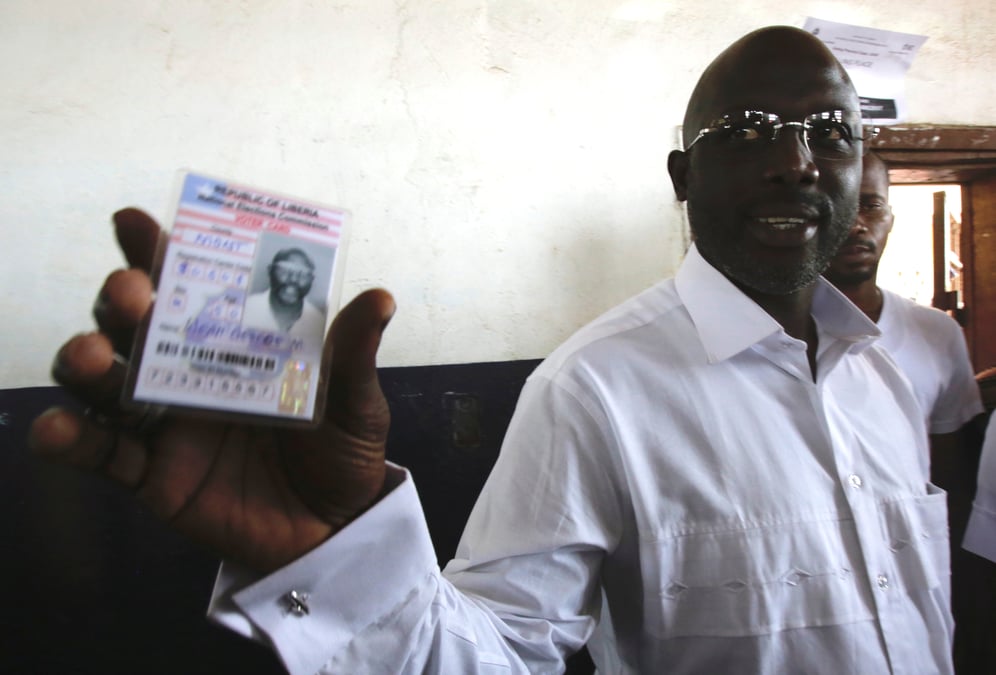Au liberia, george weah maintient son avance a la presidentielle