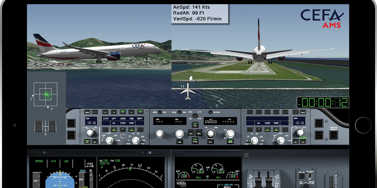 CEFA Aviation, animation des données de vol, aviation civile, formation des pilotes de ligne