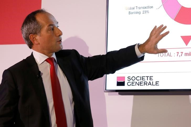 La socgen voit les conditions de marches s'ameliorer en 2018