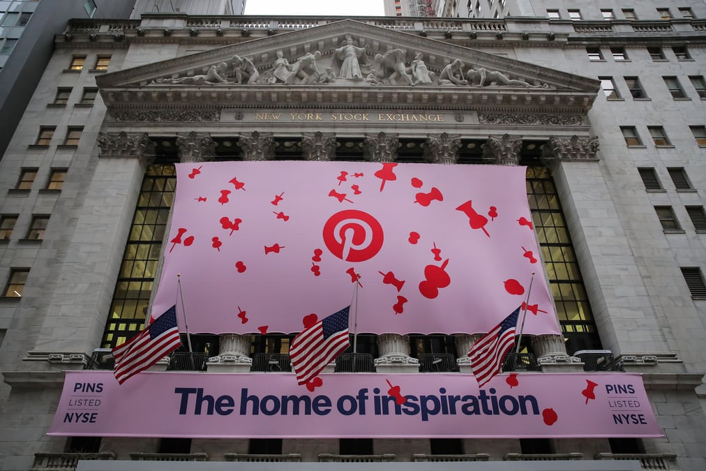 Pinterest bondit de 25% pour son premier jour de cotation