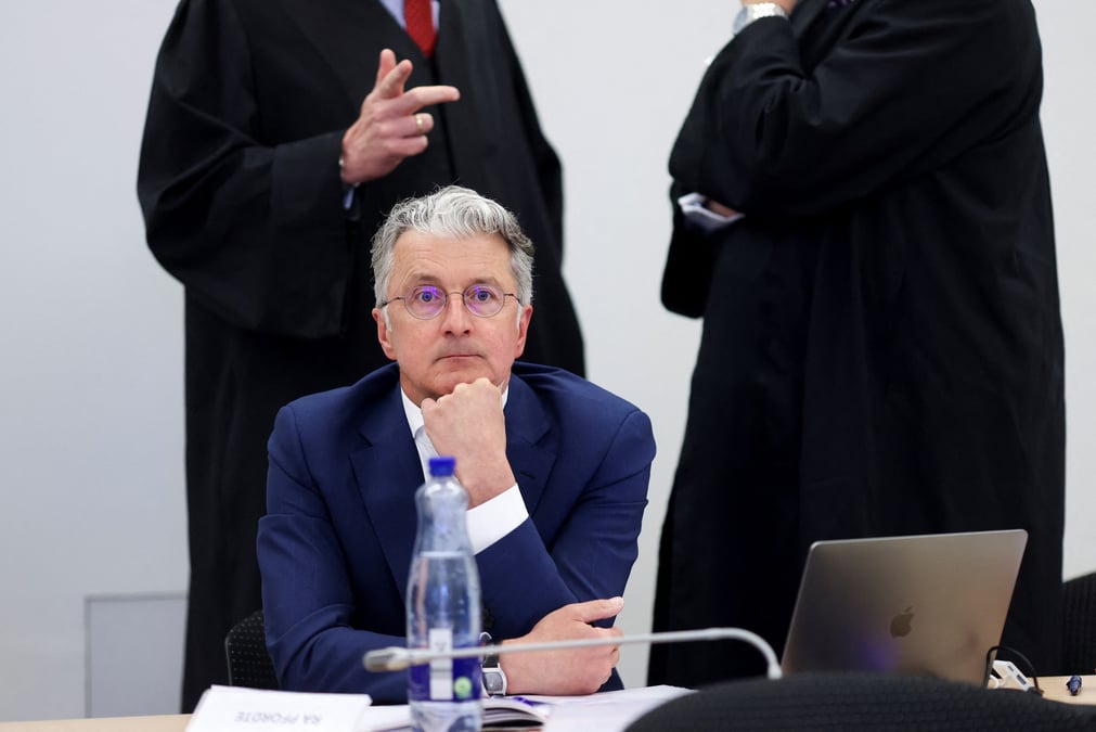 L'ancien president du directoire d'audi rupert stadler au tribunal de munich