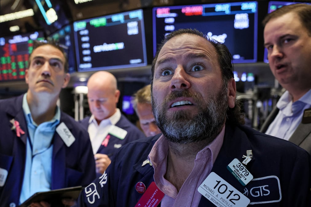 Des traders a la bourse de new york