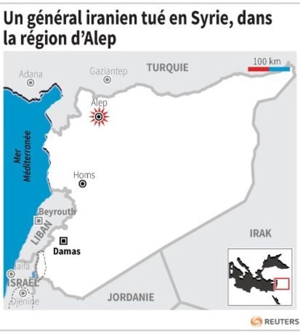 Un general iranien tue en syrie