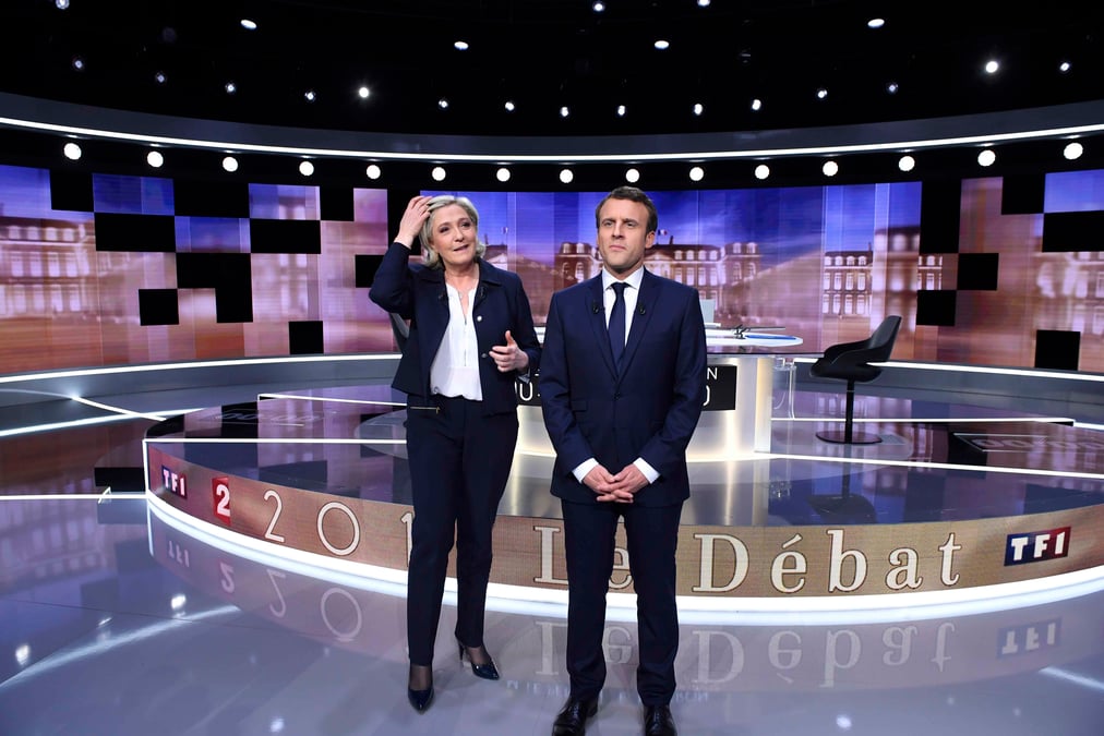 Le debat macron-le pen escamote par la violence des attaques