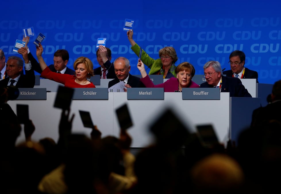 La cdu de merkel approuve l'accord de coalition avec le spd