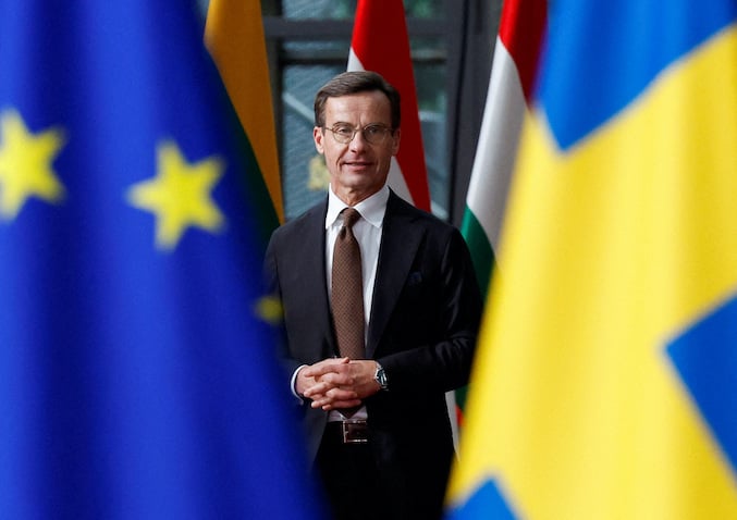 Le Premier ministre suédois, Ulf Kristersson.