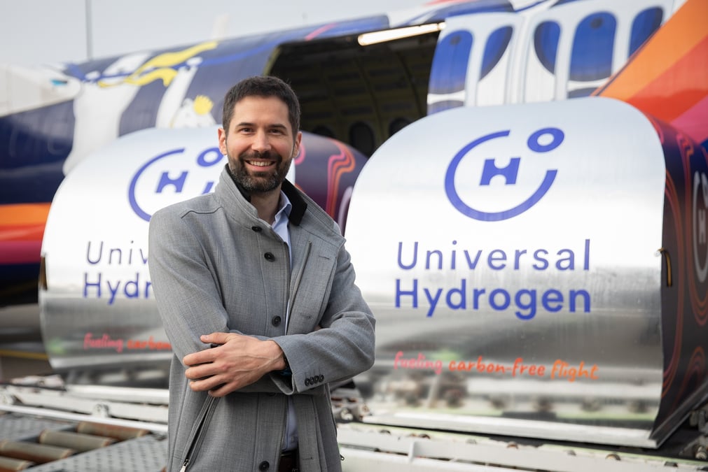 Pierre Farjounel, directeur général des opérations européennes d'Universal Hydrogen.