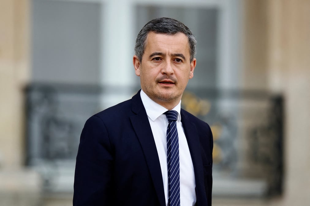 Photo du ministre francais de l'interieur, gerald darmanin