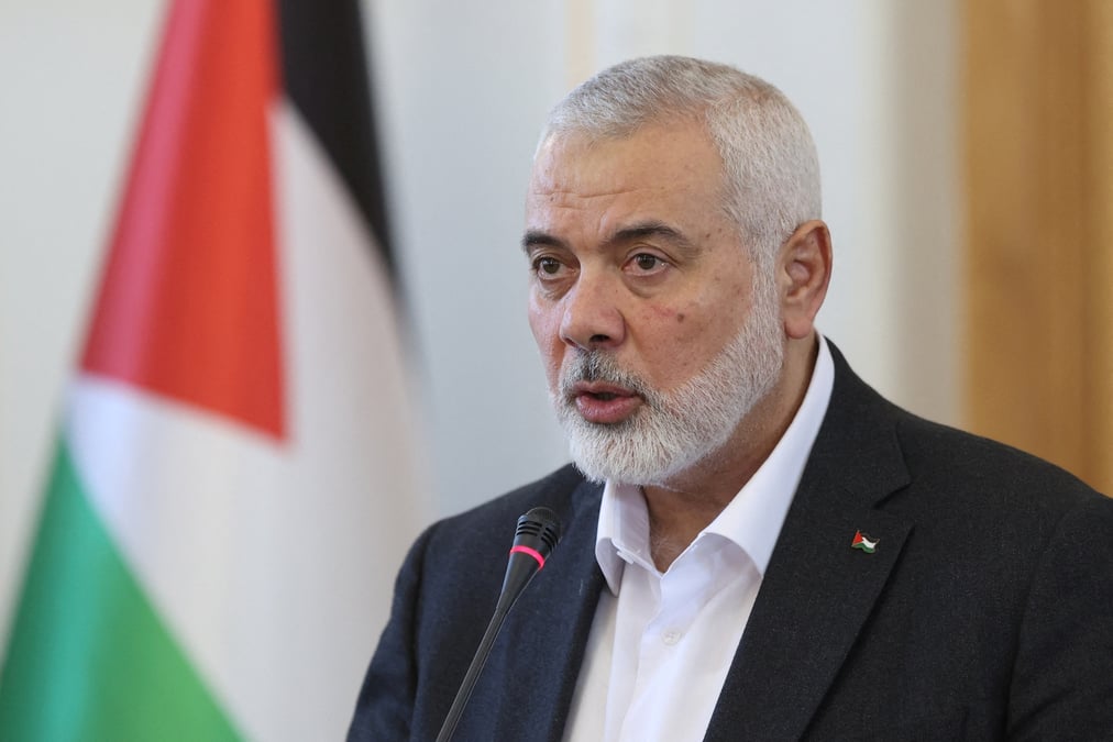 Photo d'archives du chef du bureau politique du hamas, ismail haniyeh