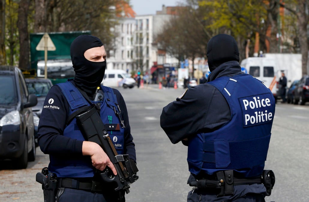 Operation de police dans le centre de bruxelles