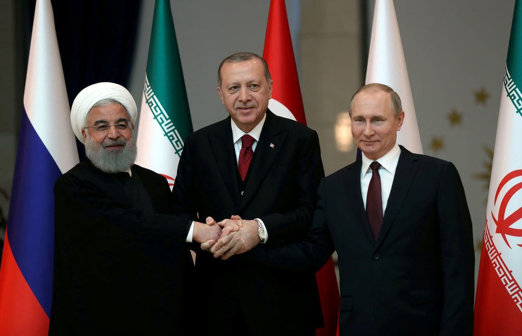 Erdogan a teheran pour un sommet a trois sur la syrie