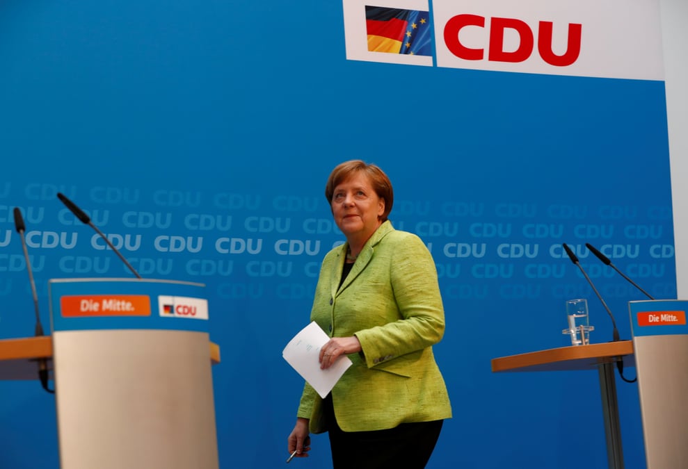 En allemagne, la cdu de merkel reprend ses distances sur le spd