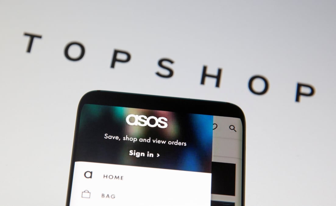 Les logos topshop et asos