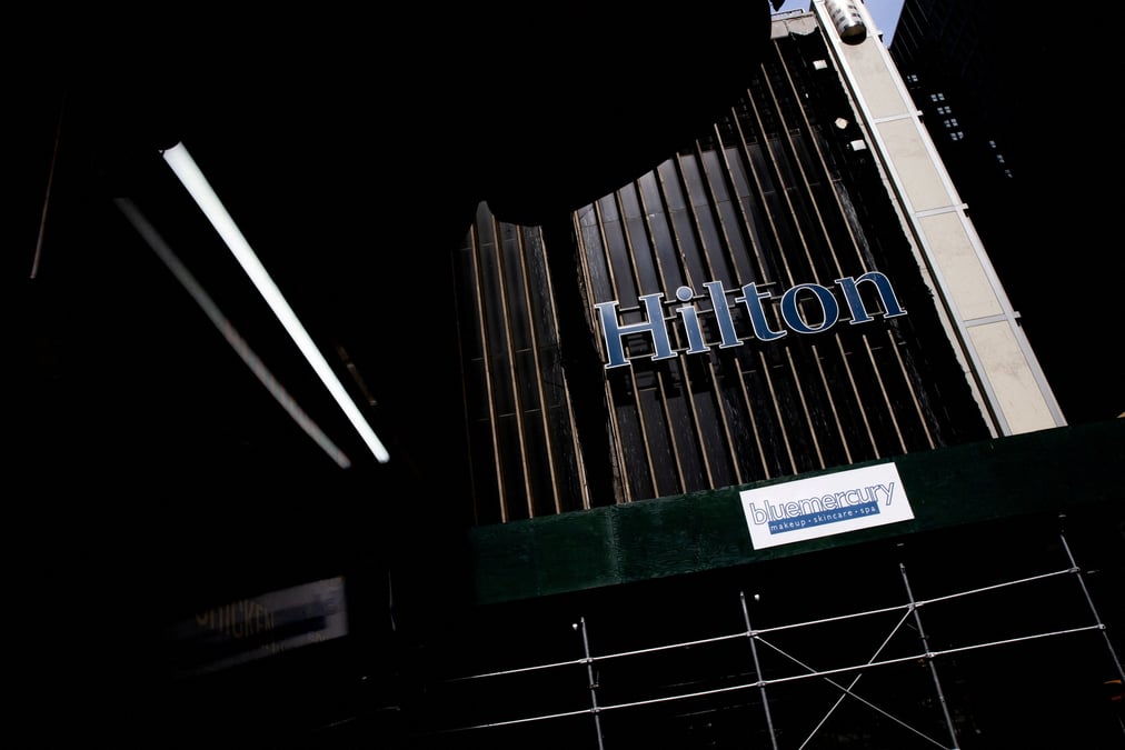 Photo d'illustration du logo de hilton