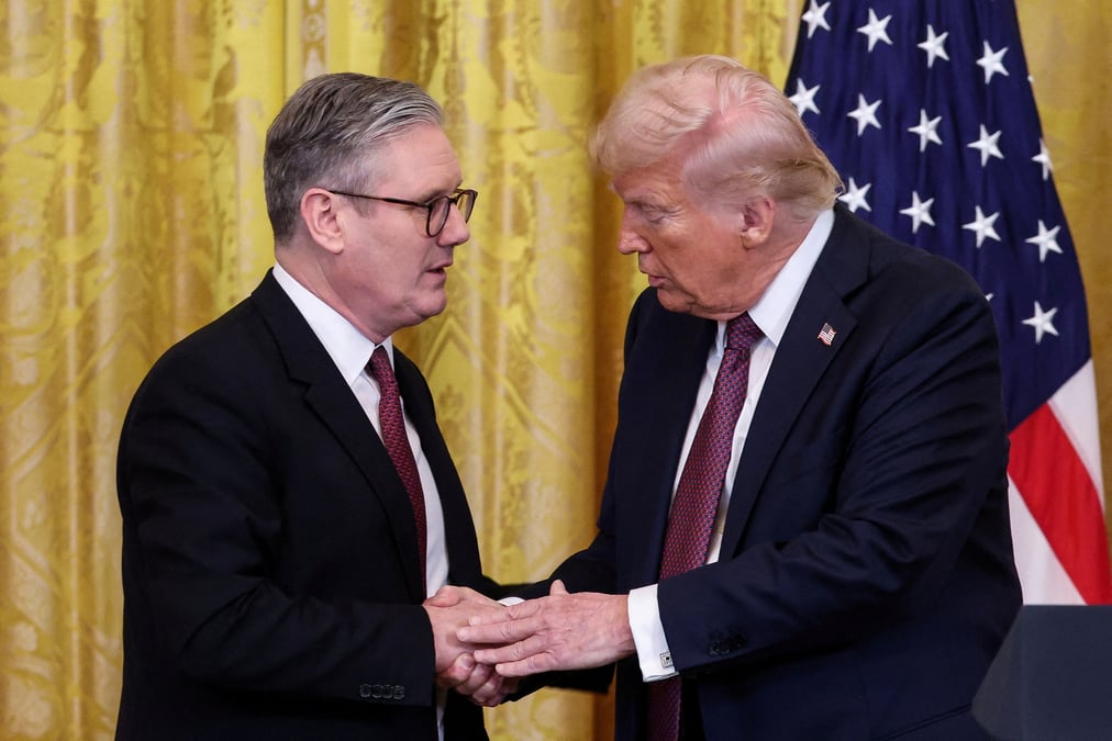 Le Premier ministre britannique et le président américains, lors de leur dernière rencontre physique à Washington, le 27 février 2025.