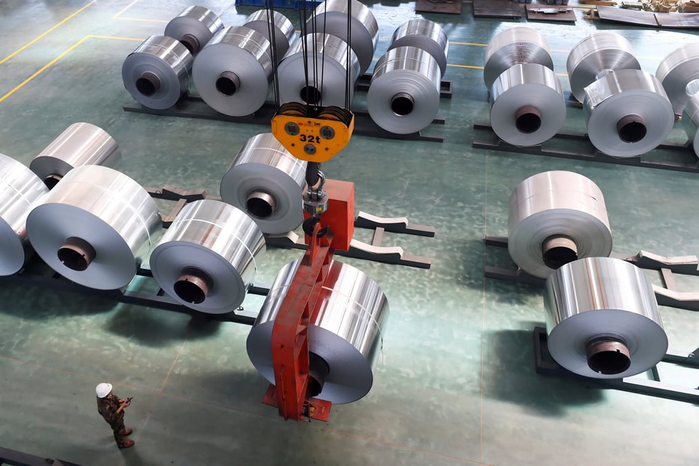 La chine avertit washington sur les feuilles d'aluminium