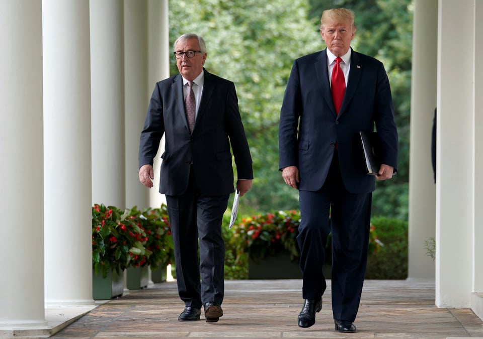 Trump d'accord pour travailler avec l'ue sur les barrieres commerciales