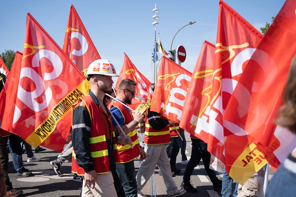 La ville de Dunkerque a donné ce jeudi le coup d'envoi des 269 défilés prévus dans toute la France pour le 1er mai.