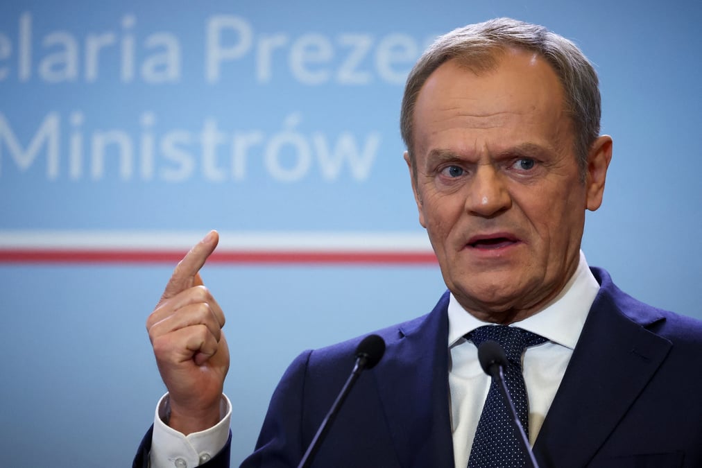 Le premier ministre polonais donald tusk