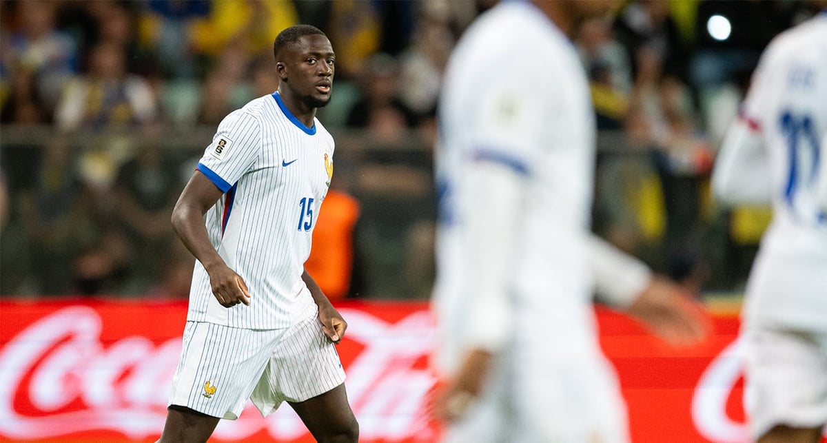 Ibrahima Konaté, face à l'Ukraine, à Wroclaw (Pologne), le 5 septembre.