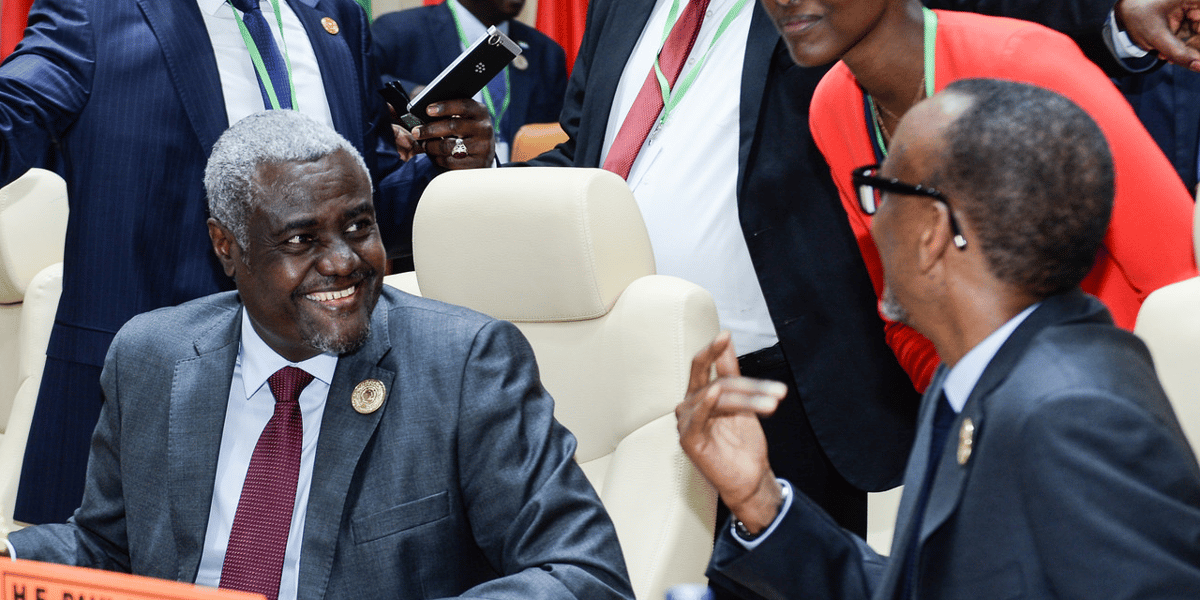Moussa FAki Mahamat Paul Kagame Union africaine