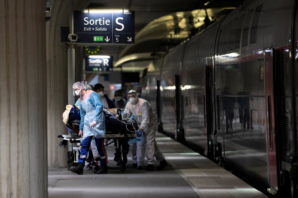 Philippe evoque un total de 550 patients en reanimation transferes
