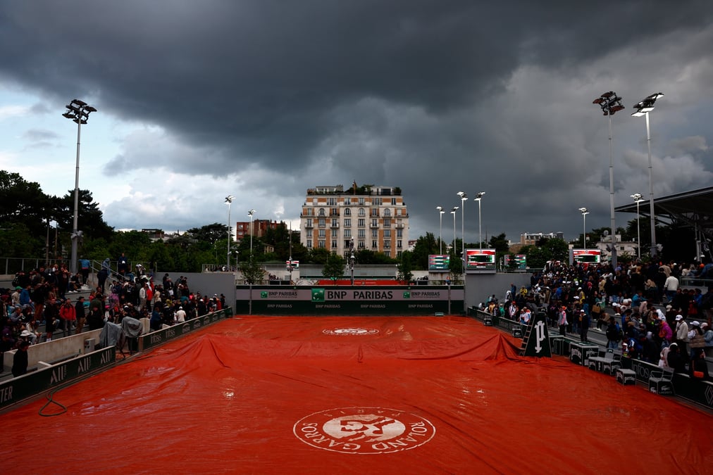 Un court de tennis a roland garros