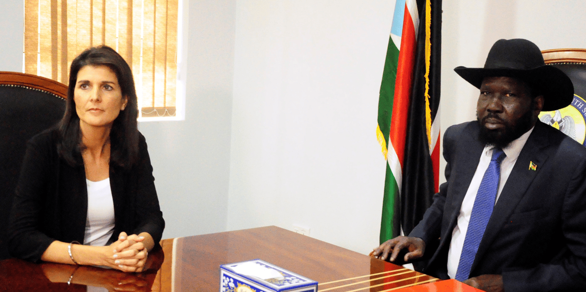 Soudan du Sud Salva Kiir États-Unis Nikki Haley Juba Sud-Soudan USA