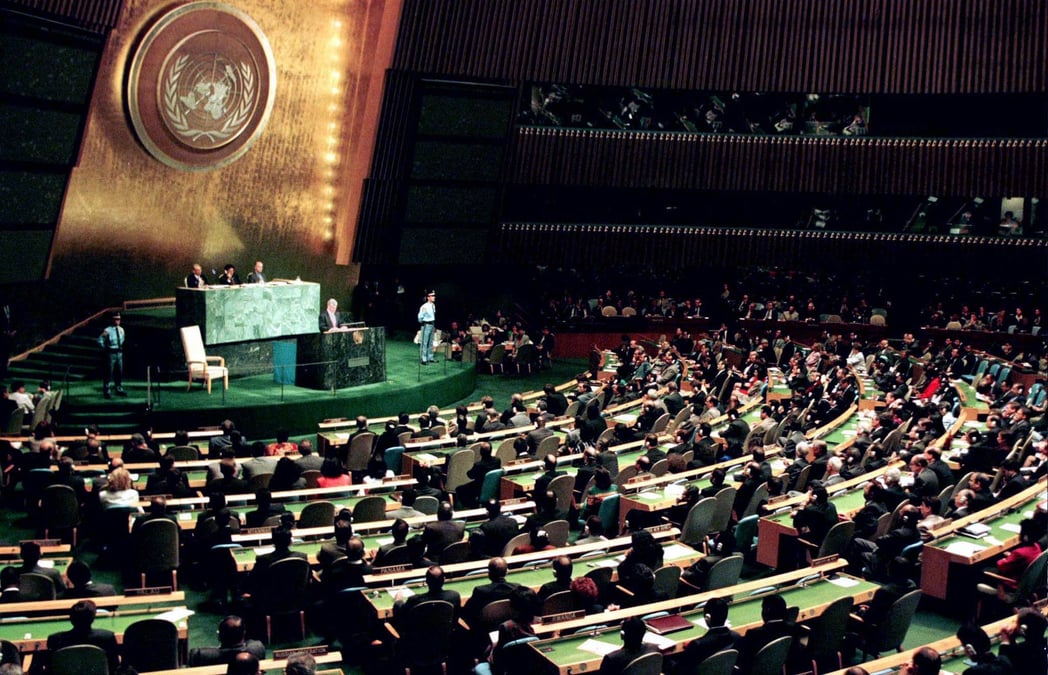 L'assemblee generale des nations unies en session