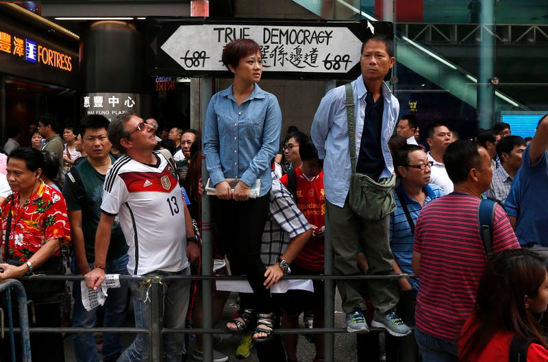 Les manifestants Hongkongais reviennent en force à Mong Kok