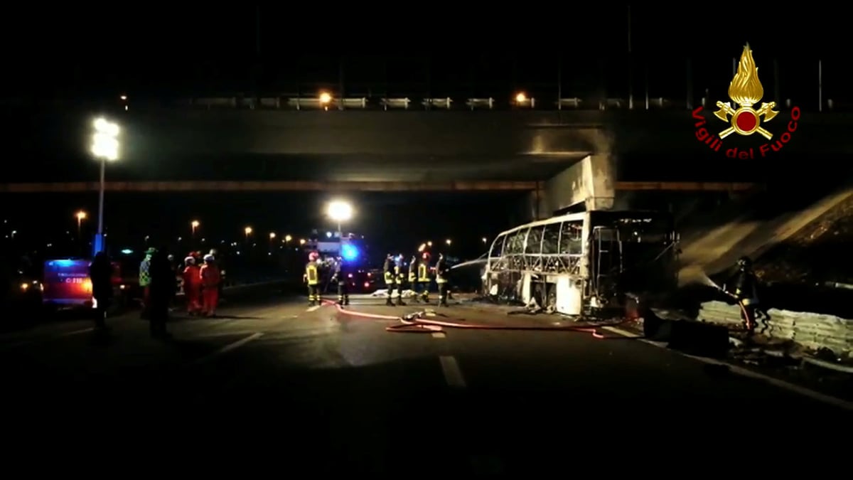 Un accident de car dans le nord de l'italie fait 16 morts
