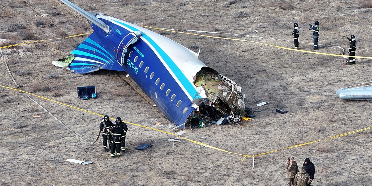 Le 25 décembre, le crash d'un avion de ligne d'Azerbaijan Airlines a eu lieu près de la ville d'Aktau, au Kazakhstan.