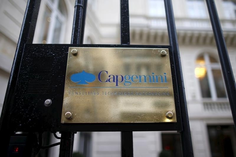 Capgemini en tete du cac 40 a mi-seance