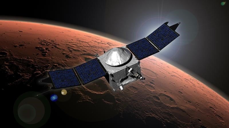 Un satellite de la nasa accelere pour eviter une lune de mars