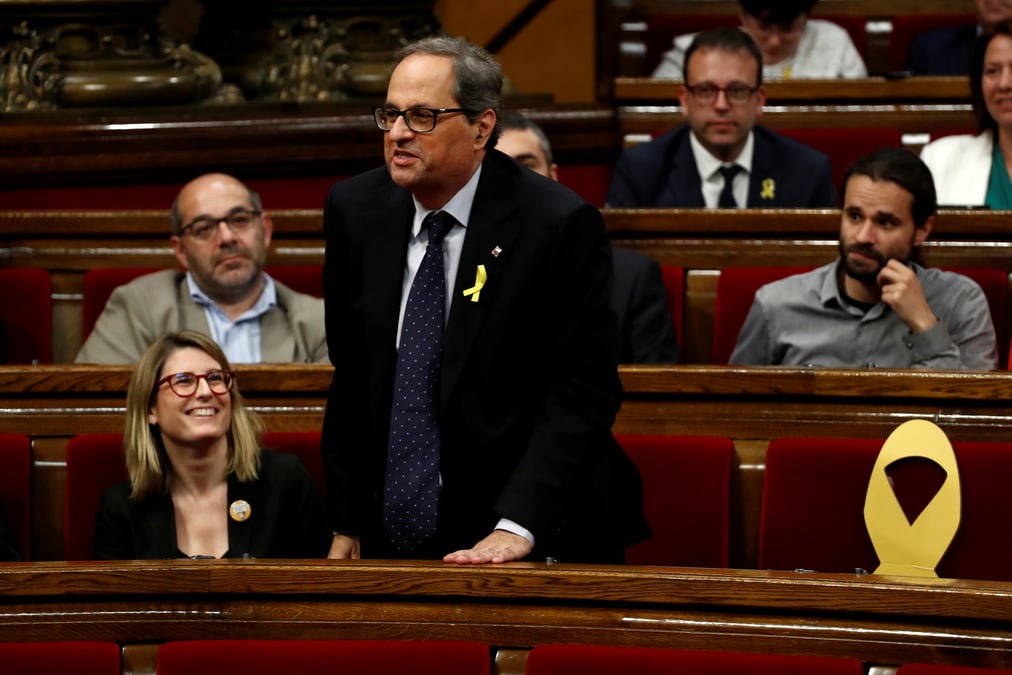 Quim torra assure d'etre elu lundi a la presidence catalane