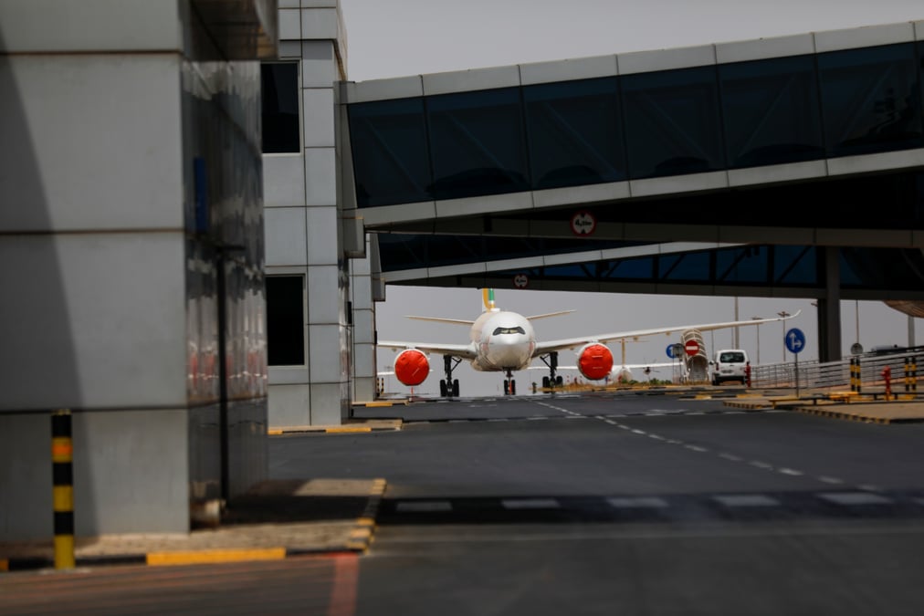 Aeroport international blaise diagne a thies, au senegal