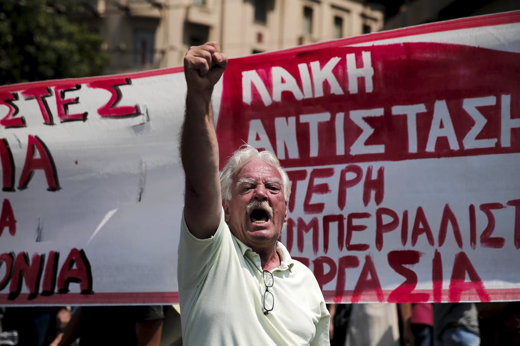Manifestations anti-austerite en grece